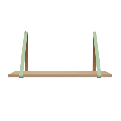 Leren plankdragers (set van 2)