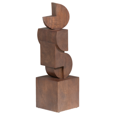 Draxa sculptuur ornament hout bruin