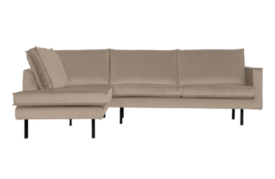 BePureHome hoekbank Rodeo fluweel