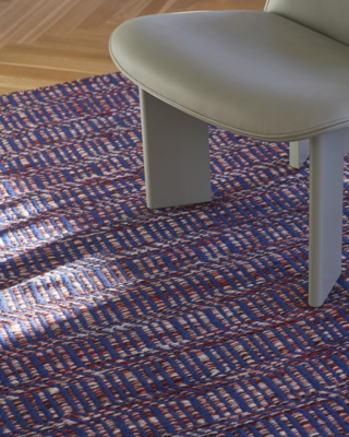 HAY vloerkleed Radio - Red &amp; Blue