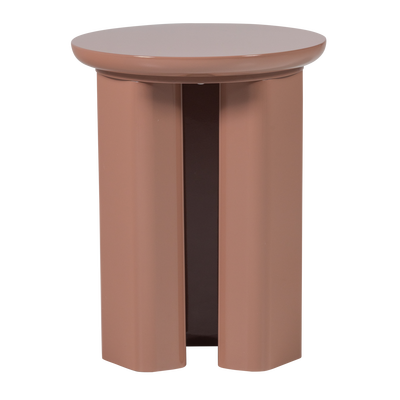 Orivo bijzettafel hout hoogglans oudroze [fsc]