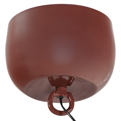 Mero tafellamp 25xo26 cm metaal hoogglans rood