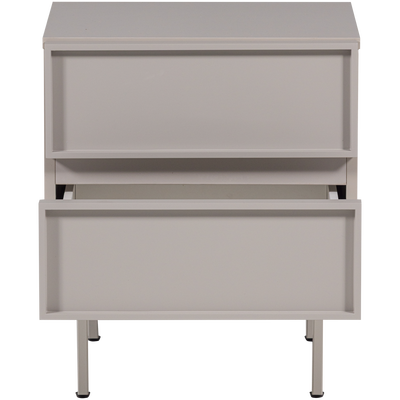 Tours ladekast/nachtkastje 2 lades melamine/mdf naturel