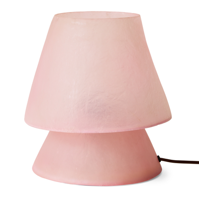 HKliving Tafellamp glassfiber pink