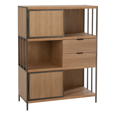 Kast hout/metaal Naturel