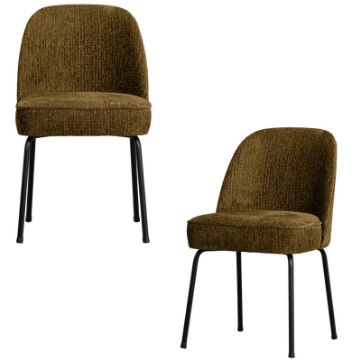 Vogue eetkamerstoel structure velvet brass