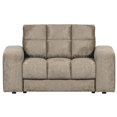 Second date loveseat velvet warmgrijs