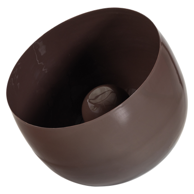 Mero tafellamp 34xo35 cm metaal hoogglans bruin