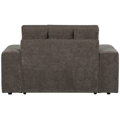Second date loveseat velvet warmgrijs