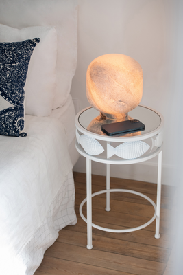 Tafellamp bo wit/blauw small j-line