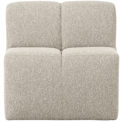 Mojo eetbank 84 cm met rugleuning wollig bruin