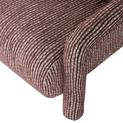 Lenny fauteuil met dessin grijsblauw