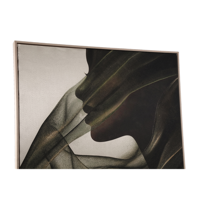 Canvas Elin Donkergroen