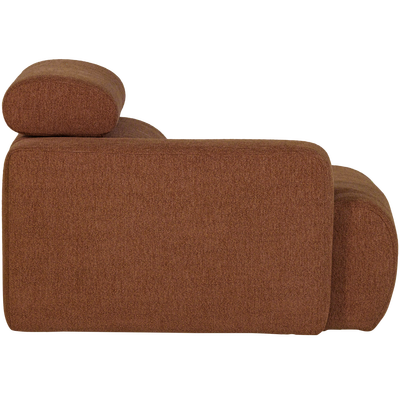 Novi 1-zits element arm links boucle karamelbruin