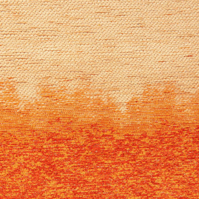 Oranje en beige Storm gradiënt vloerkleed tapijt