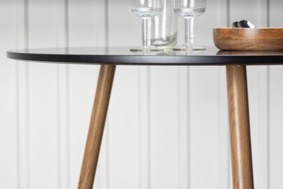 Hakaro Eetkamertafel - ø90 cm - Zwart