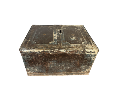 Kist Iron money box uniek