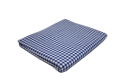 Tafelkleed Kleine ruit blauw (Strijkvrij)