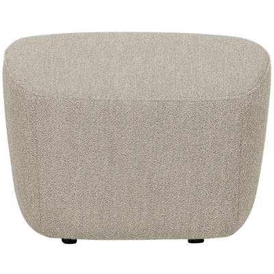Lofty hocker boucle staalgrijs