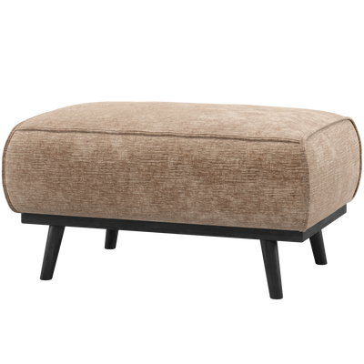 Statement hocker lichtbruin melange