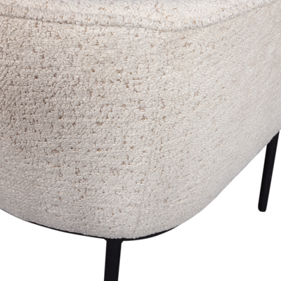 Leon eetkamerstoel boucle naturel melange