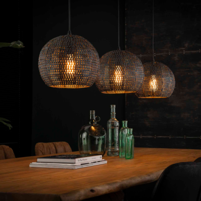 Hanglamp Cardiff halfrond