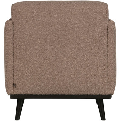 Statement fauteuil met arm chenille velvet perzikroze