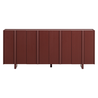 Basu dressoir grenen bordeauxrood [fsc]