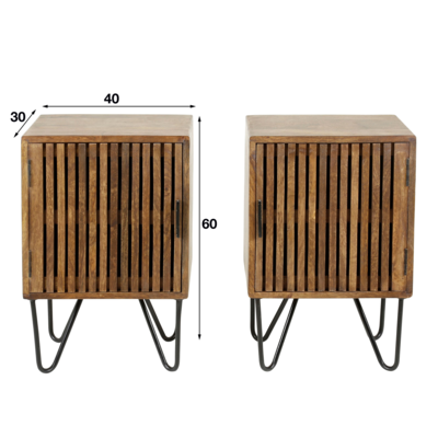 Nachtkastje Uithoorn - set van 2