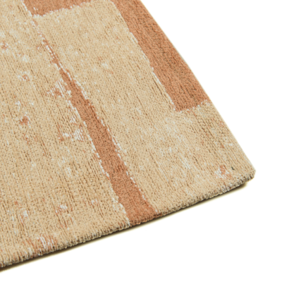 Skip modern design vloerkleed met roze en beige geometrisch patroon