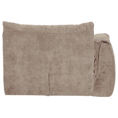 Baggy 1-zits element met arm links geweven chenille oudroze