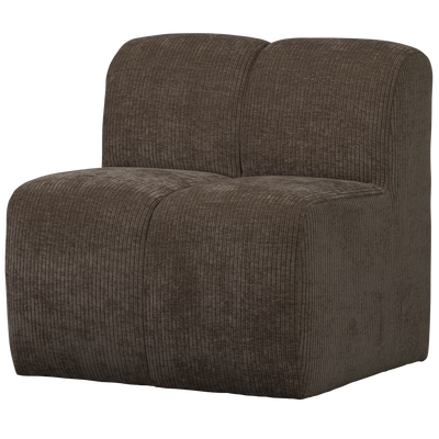 Mojo eetbank 84 cm met rugleuning wollig bruin