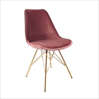 Kuipstoel Velvet goud frame