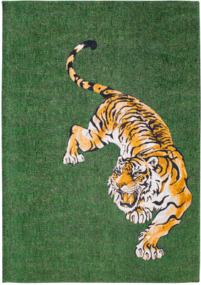 Ecorugs vloerkleed Tiger multicolor groen