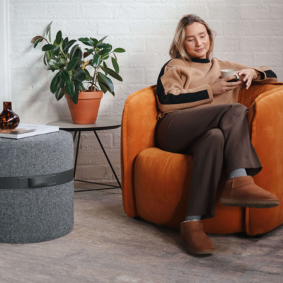 They &amp; Me Hocker Bronx donkergrijs