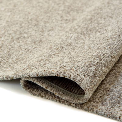Modern Mist wit gestructureerd vloerkleed met stippenpatroon
