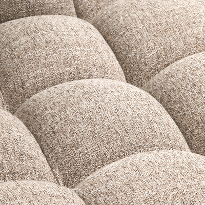 Allure chaise longue rechts geweven stof naturel melange