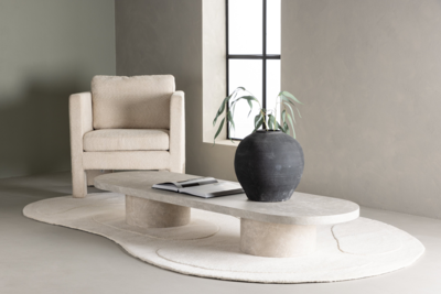 Mahigan Salontafel - 190 x 60 cm -  Beige