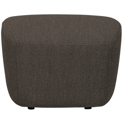 Lofty hocker boucle staalgrijs