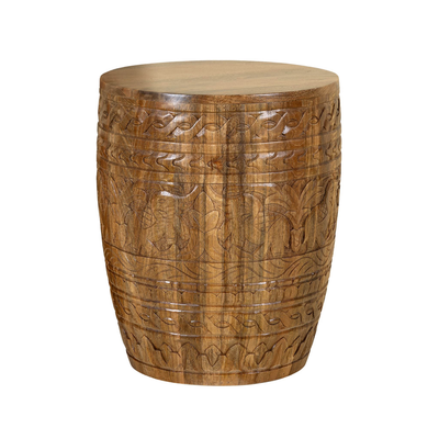 Ishir - Handgesneden Mangohouten Salontafel 55cm