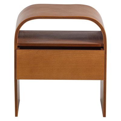 Momo nachtkastje/bijzettafel hout bruin [fsc]