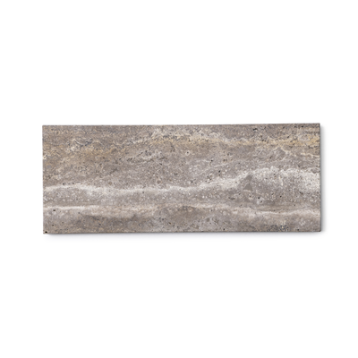 Titanium travertine dienblad S 10x25cm