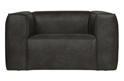 WOOOD fauteuil Bean Leer