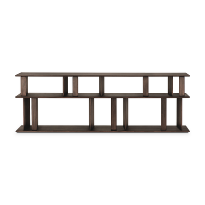 Block zitbank console - 210x33xh70 - mahonie espesso matte