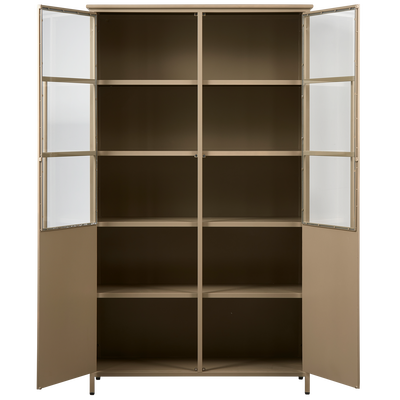 Exhibit vitrinekast metaal khaki