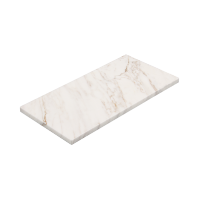 Marmer dienblad M 15x30cm - wit
