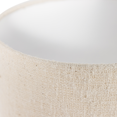 Loft vloerlamp metaal/boucle naturel met strepen 130xo30 cm