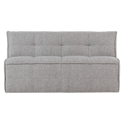 Cluster eetbankje met rugleuning boucle khaki bruin