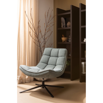 Maudi draaifauteuil chenille structuur groen