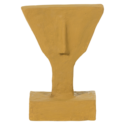 Olen ornament papier mache honinggeel